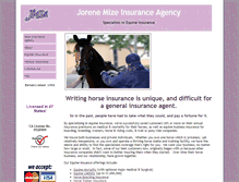 Tablet Screenshot of mize-insurance.com